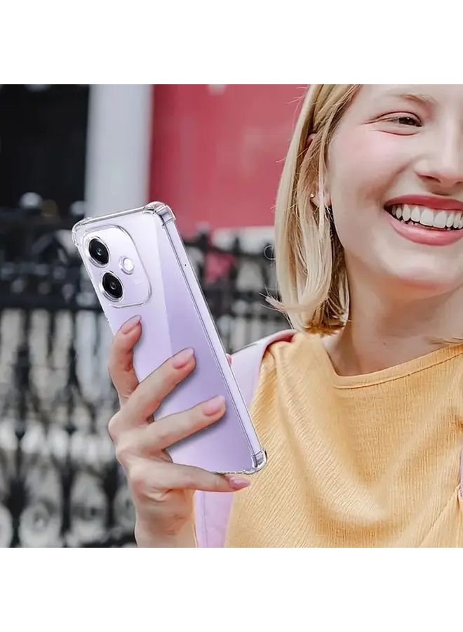 غطاء خلفي شفاف مقاوم للصدمات من TPU لهاتف Oppo A3 Pro - Image 5